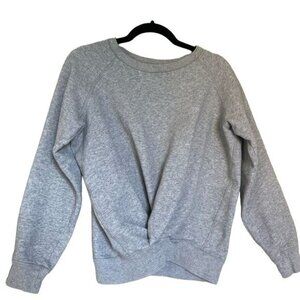 Etoile Isabel Marant Belden Women’s Grey Twist Front Sweatshirt Sz Small